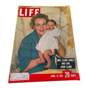 Life Magazine April 14 1961‎ Mrs Clark Gamble And Son, John Clark